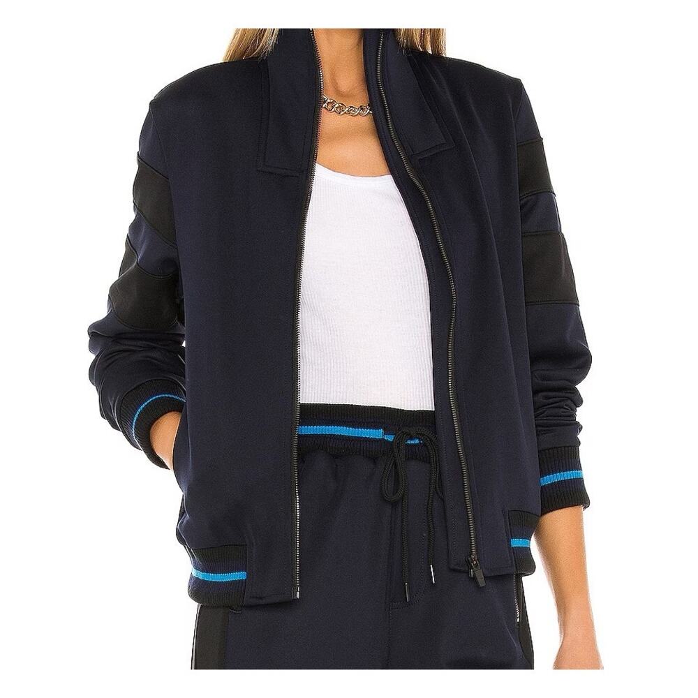 Splits59 Ludwig Track Jacket Indigo Size L Athletic Wear Workout Full Zip NWT